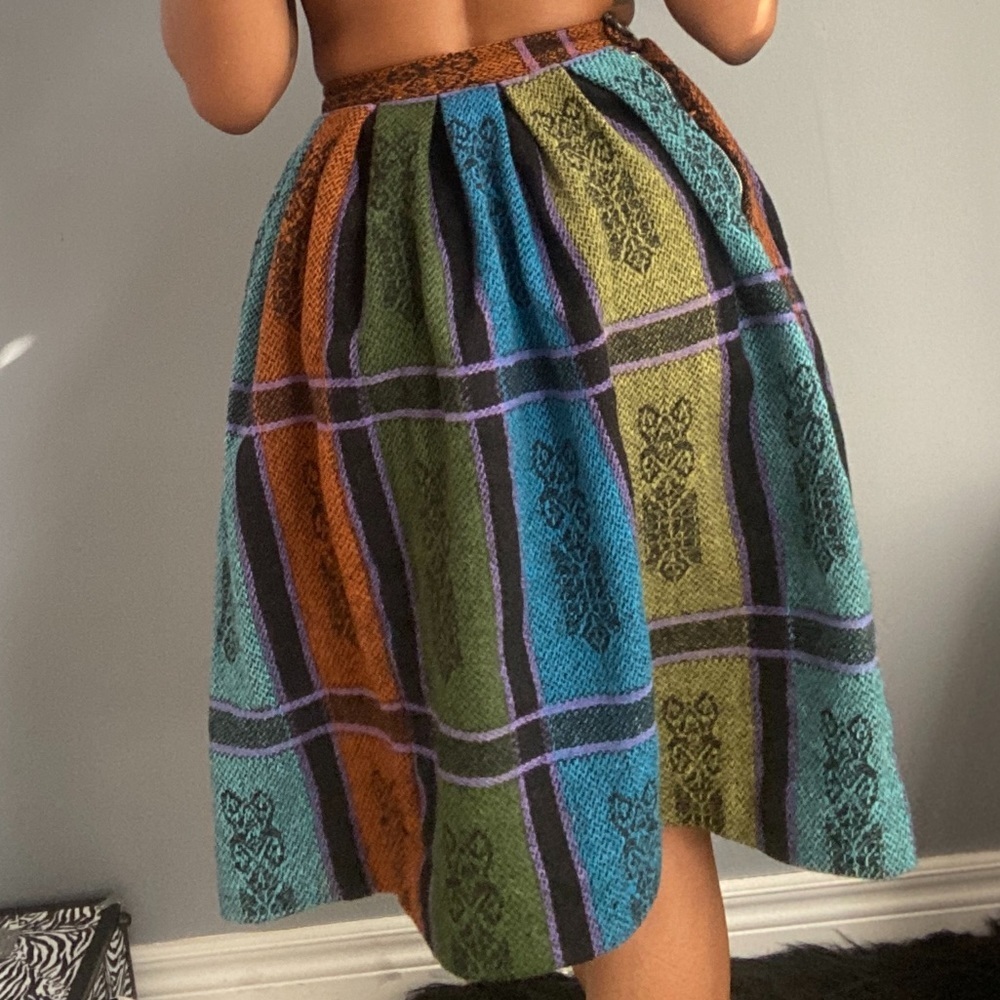 🌸Patterned  Flared Skirt🌸 - Picture 2 of 6